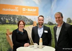 Am Stand von Nunhems und der BASF: Simone Klenk, Mark van Lier, Danny van Boom. 