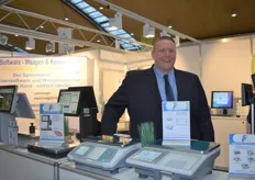 Helmut Dappert, Geschäftsführer von Foodware Factory GmbH, zeigte seine Waagen- und Kassensysteme.