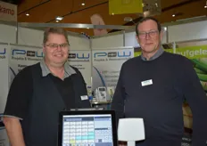 Olaf Schmidt und Geschäftsführer Thorsten Köhl von P+W. Sie bieten Unternehmenslösungen, Warenwirtschafts- Systeme und Lösungen im Bereich der mobilen Datenerfassung. 