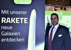 Felix Grebhardt der Südwestdeutschen Saatzucht präsentierte die nagelneue Frühsorte Rakete. 