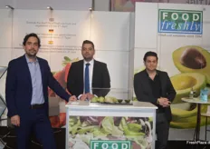 Alberto Labrado, Benjamin Singh und Nicola Severo vertraten das Bielefelder Unternehmen Food Freshly GmbH. Das Unternehmen hat sich im Laufe der Jahre zum führenden Hersteller und Vermarkter von Produkten zur MHD-Verlängerung bei Freshcut-Erzeugnissen entwickeln können.