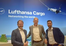 Achim Martinka, Wouter Boekee und Fabio Battaglia von Lufthansa Cargo.