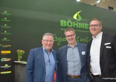 Fred Boot, Carsten Gogoll und Daniel Klücken am Gemeinschaftsstand der Böhmer Gruppe