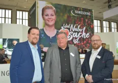 Christiaan Koellreuter, Wilhelm Krogmann und Klaus Schneider von Nordgemüse Krogmann GmbH & Co. KG am Gemeinschaftsstand vom Gemüsering.