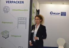 Kristina Spieß der Firma Cyklop. Das Unternehmen ist u.a. für dessen Spargelbindemaschine bekannt. 